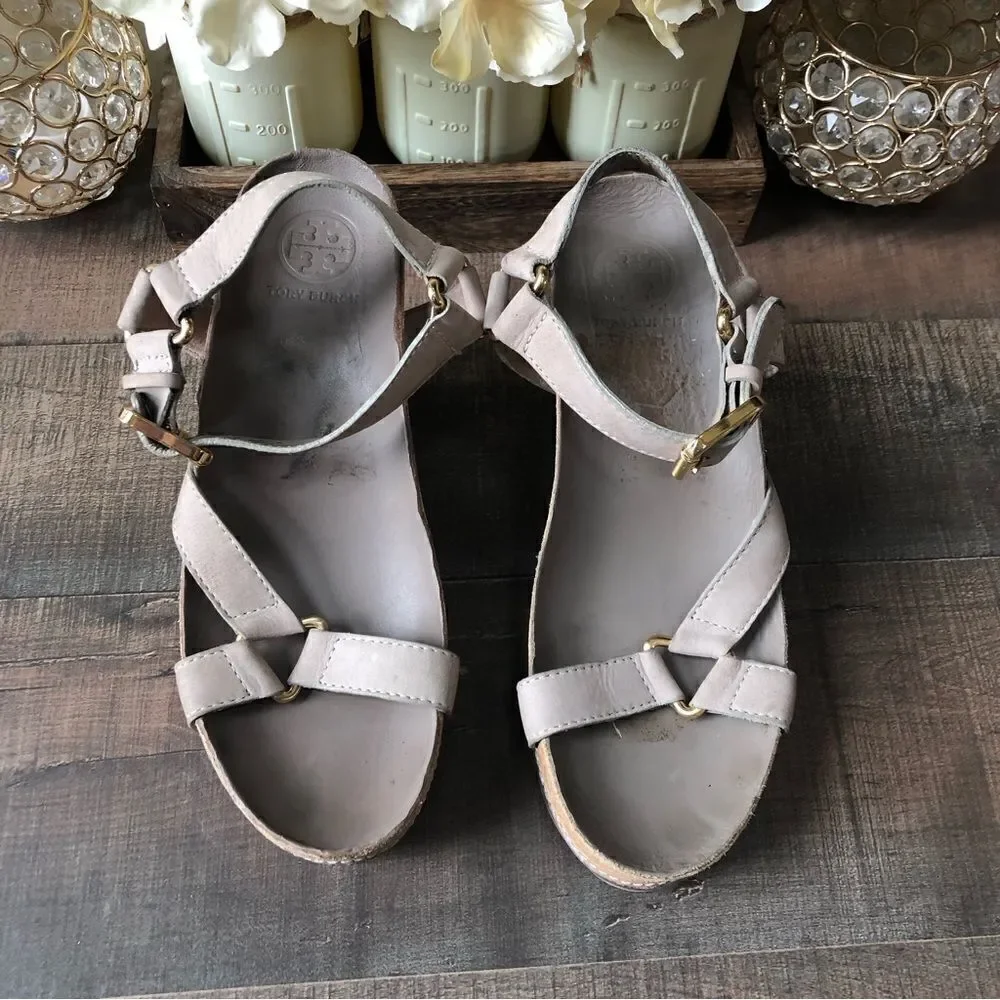 Tory Burch Brenden Crocodile Wedge